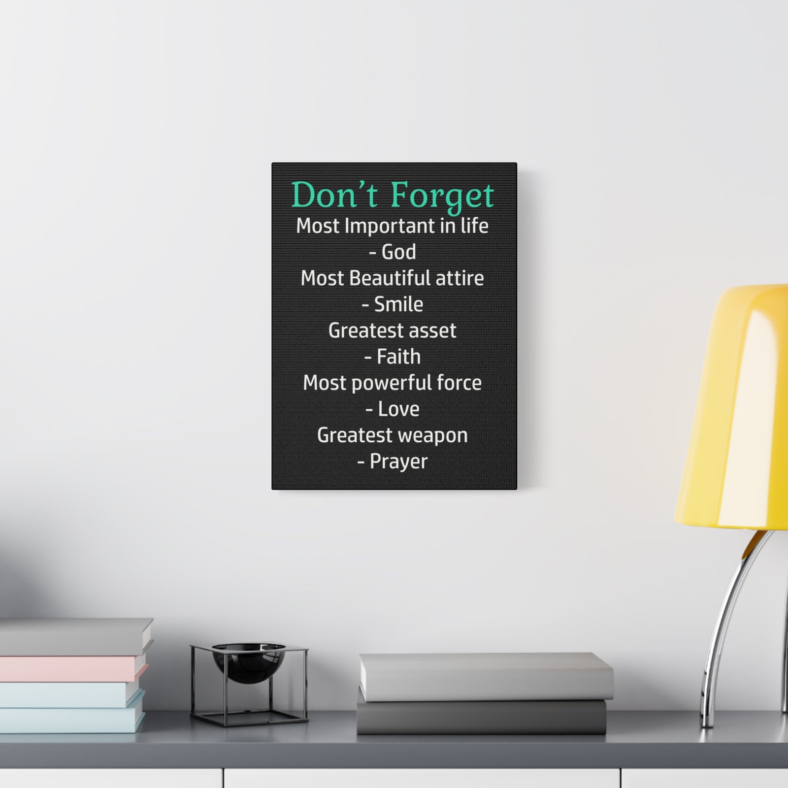 Inspirational Wall Art Don't Forget In Life Motivation Wall Decor for Home Office Gym Inspiring Success Quote Print Ready to Hang-Express Your Love Gifts