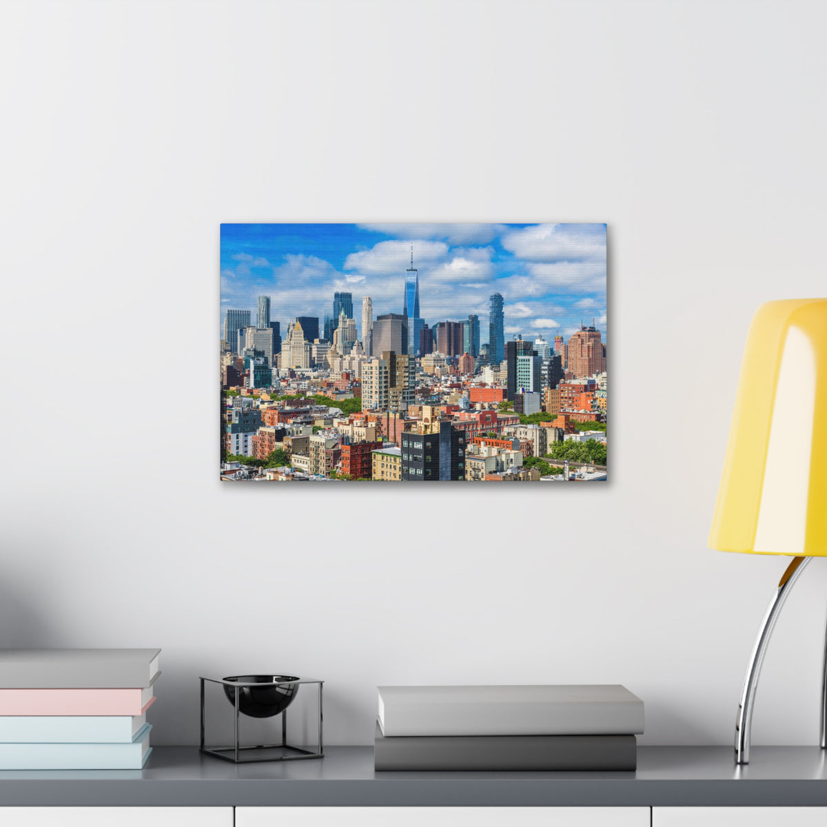 New York Daytime Skyline Canvas Artwork High-Quality Breathtaking Stunning Cityscape for Home Decor Ready to Hang-Express Your Love Gifts