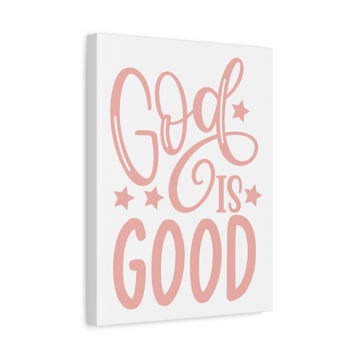 Scripture Canvas God Is Good Psalm 107:1 Christian Wall Art Print Ready to Hang-Express Your Love Gifts
