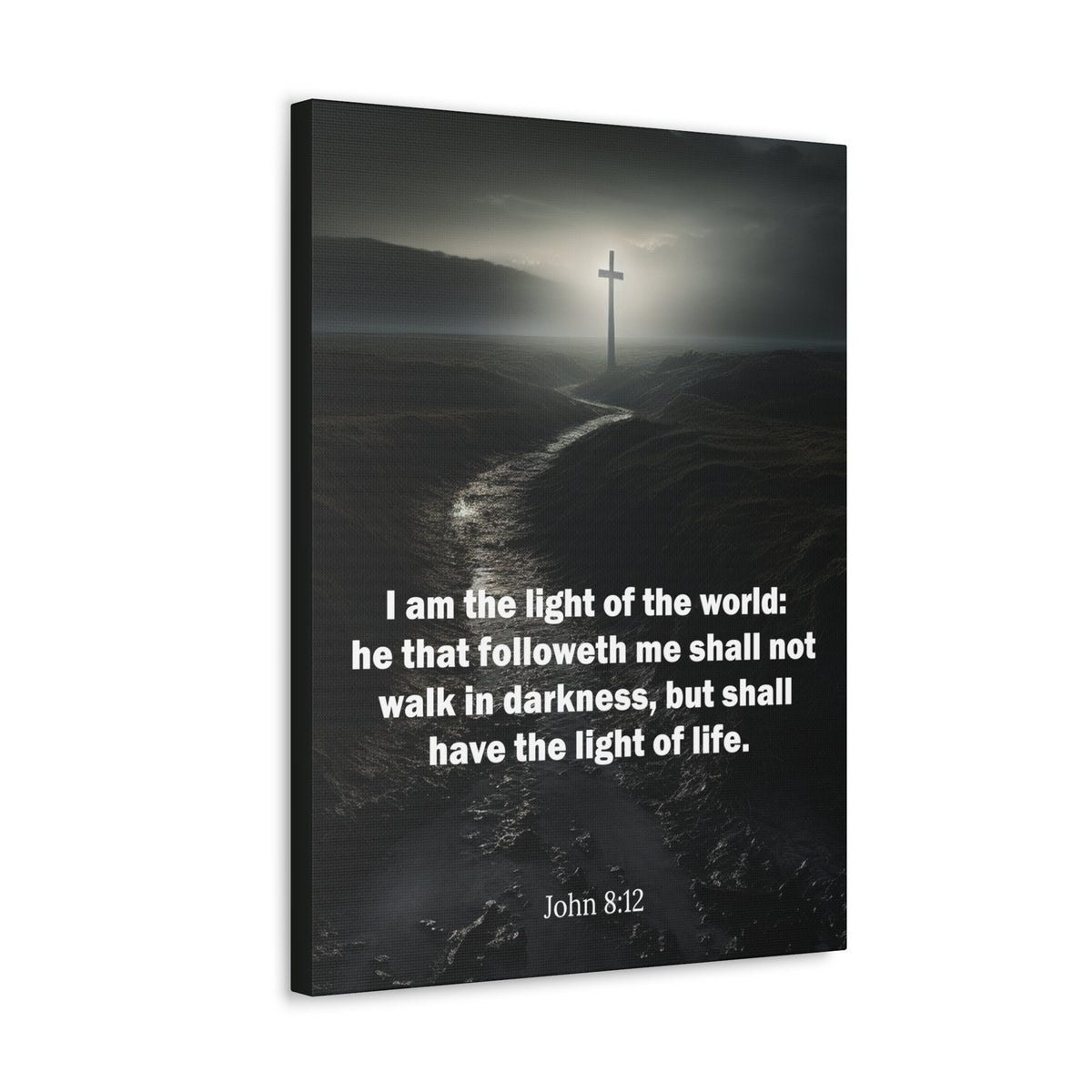 Scripture Walls I Am the Light of the World John 8:12 Christian Wall Art Print Ready to Hang Unframed-Express Your Love Gifts