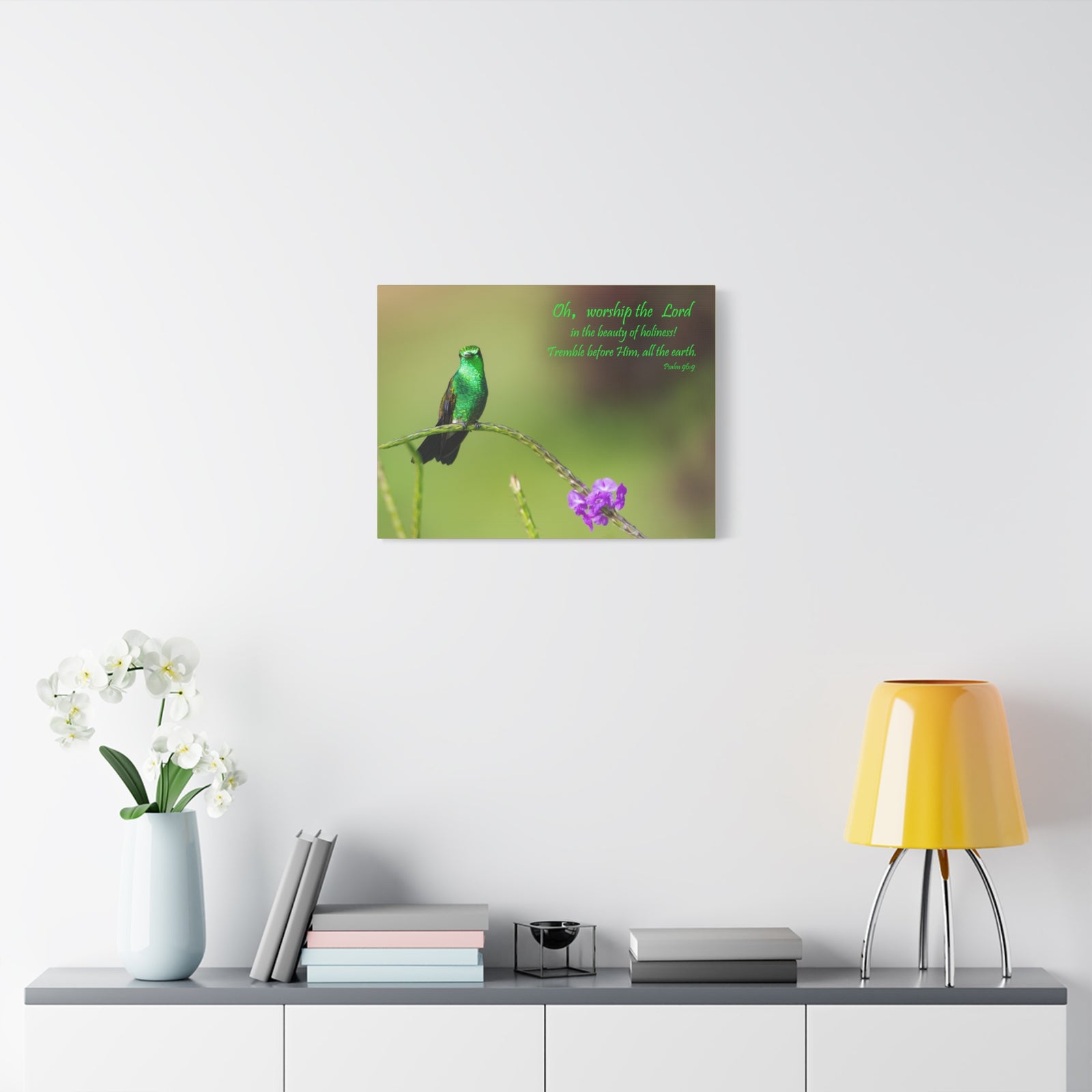 Scripture Walls Worship The Lord Psalm 96:9 Bible Verse Canvas Christian Wall Art Ready to Hang-Express Your Love Gifts