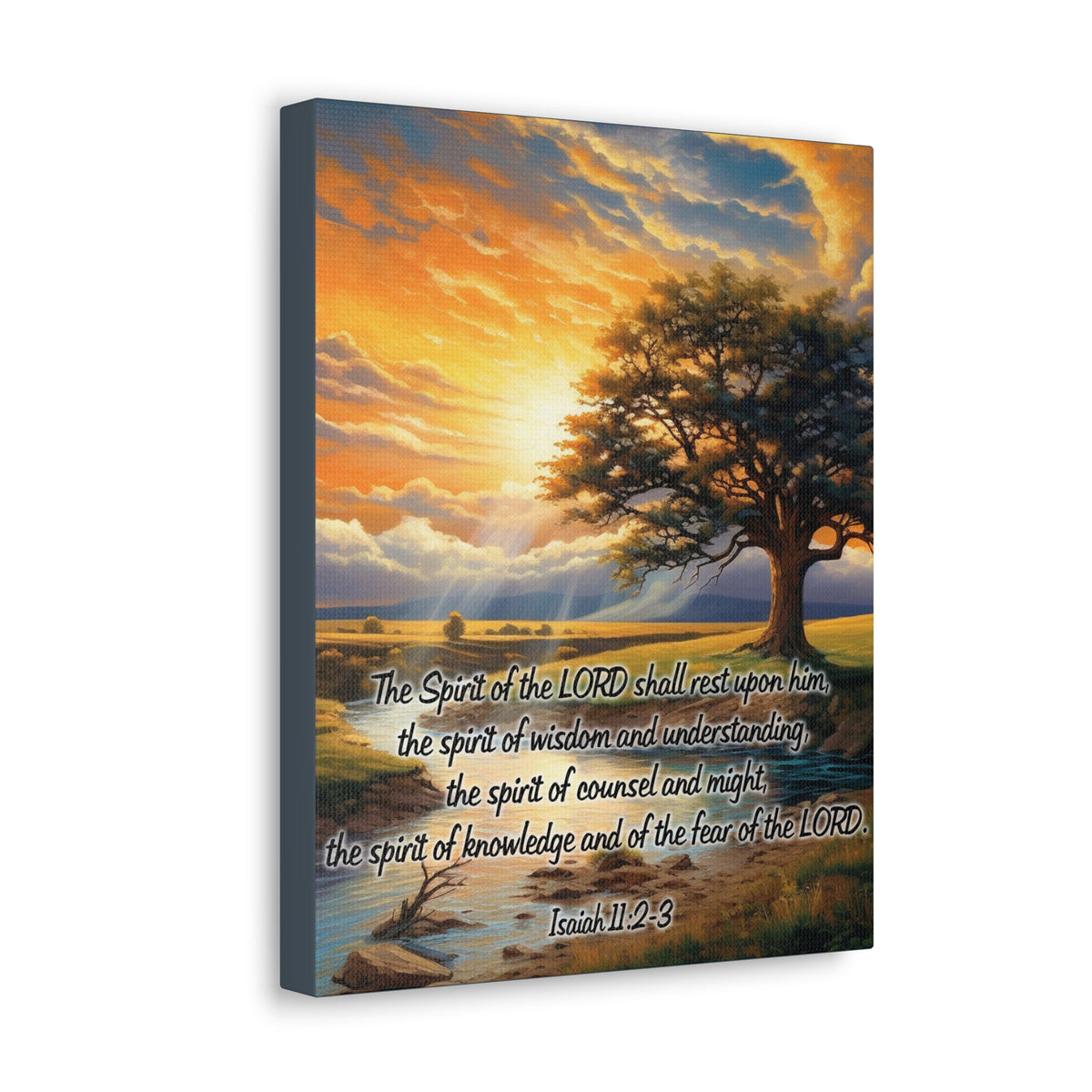 Scripture Walls Spirit of the LORD Isaiah 11:2‭ KJV Christian Wall Art Print Ready to Hang Unframed-Express Your Love Gifts