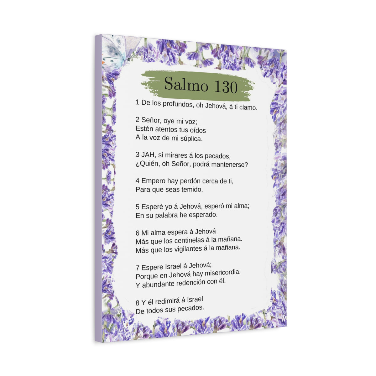 Salmo 130 Impresión De Arte Cristiano en la Pared Lista Para Colgar-Express Your Love Gifts