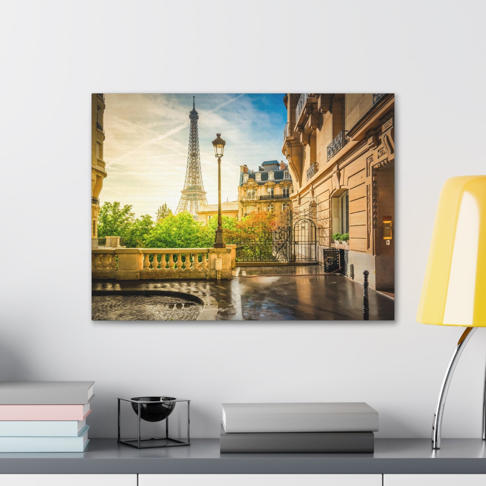 Paris Street View France Canvas Artwork High-Quality Breathtaking French City for Home Decor Ready to Hang-Express Your Love Gifts