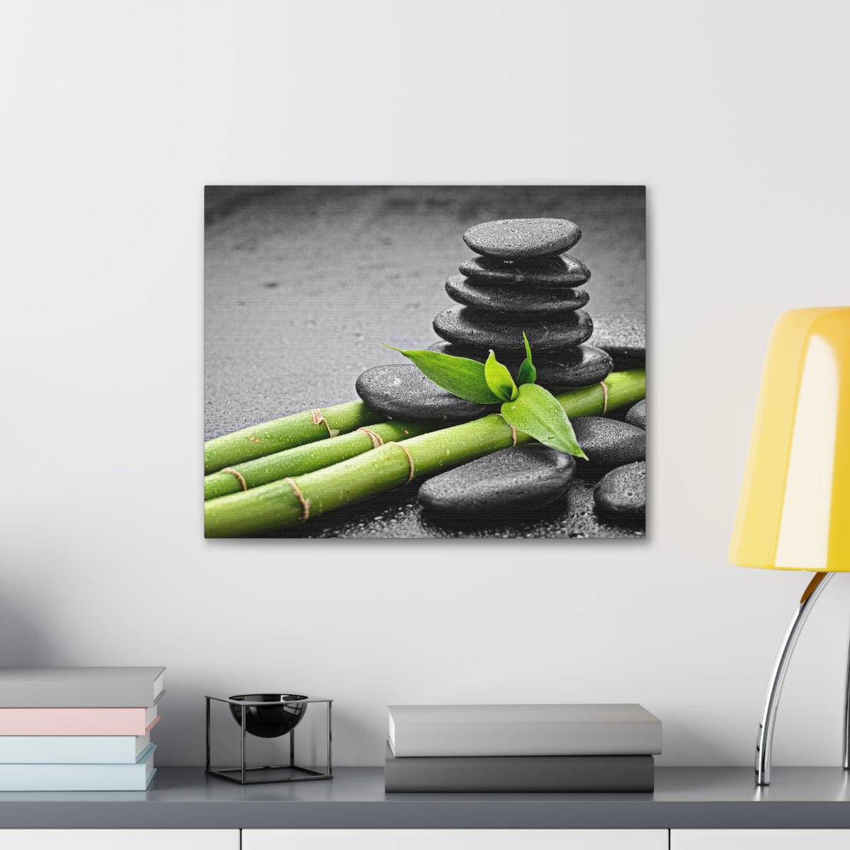 Bamboo on the Black Forest Floral Nature Photography Canvas Wall Art for Home Decor Ready-to-Hang-Express Your Love Gifts