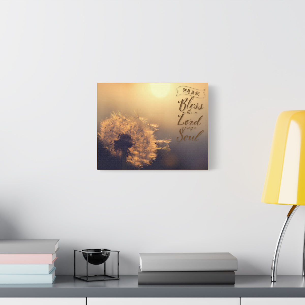 Scripture Walls Bless The Lord Psalm 103 Bible Verse Canvas Christian Wall Art Ready to Hang-Express Your Love Gifts