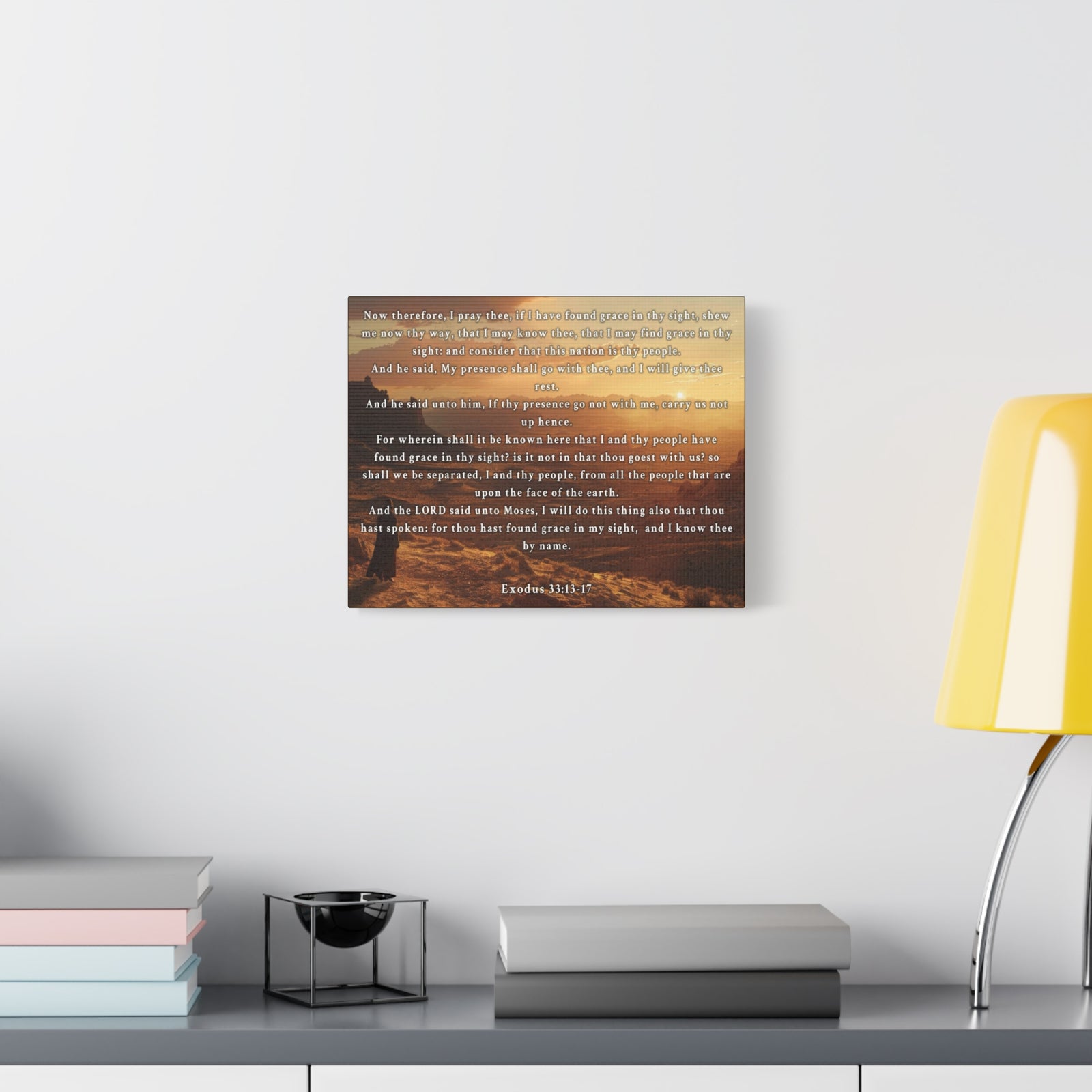 Scripture Walls Exodus 33:13-17 KJV Christian Wall Art Print Ready to Hang Unframed-Express Your Love Gifts