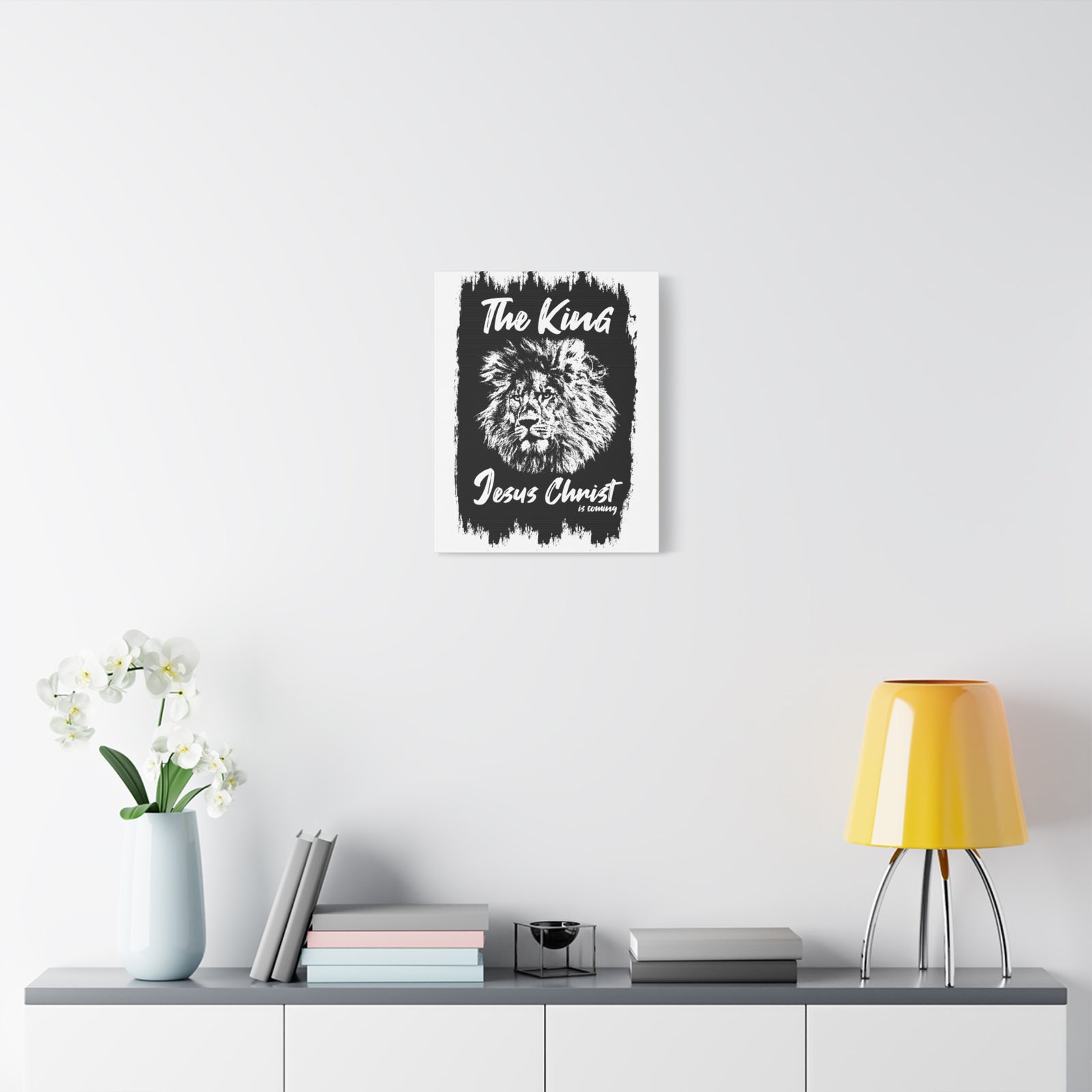 Scripture Walls King Jesus is Coming Bible Verse Canvas Christian Wall Art Ready to Hang Unframed-Express Your Love Gifts