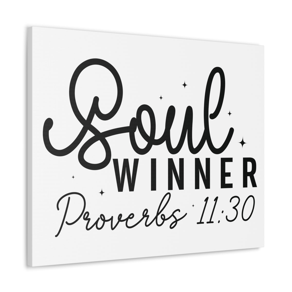 Scripture Walls Proverbs 11:30 Soul Winner Bible Verse Canvas Christian Wall Art Ready to Hang Unframed-Express Your Love Gifts