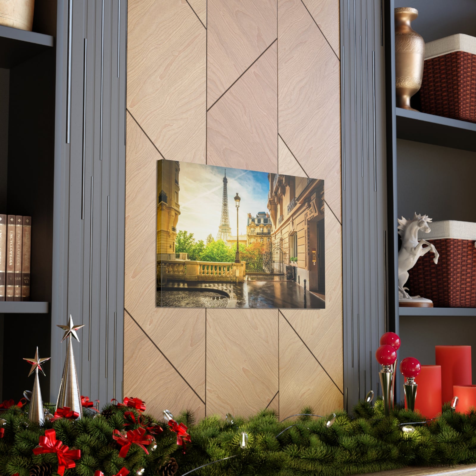 Paris Street View France Canvas Artwork High-Quality Breathtaking French City for Home Decor Ready to Hang-Express Your Love Gifts