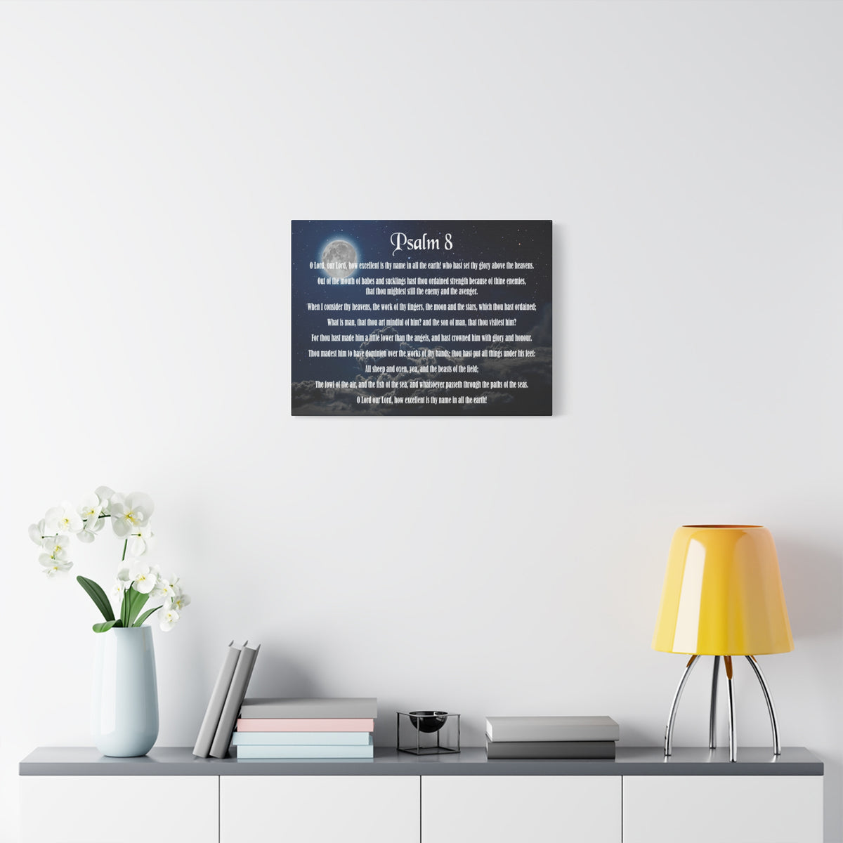 Scripture Walls Surrounded By Your Glory Psalm 8:1 Christian Wall Art Bible Verse Print Ready to Hang-Express Your Love Gifts