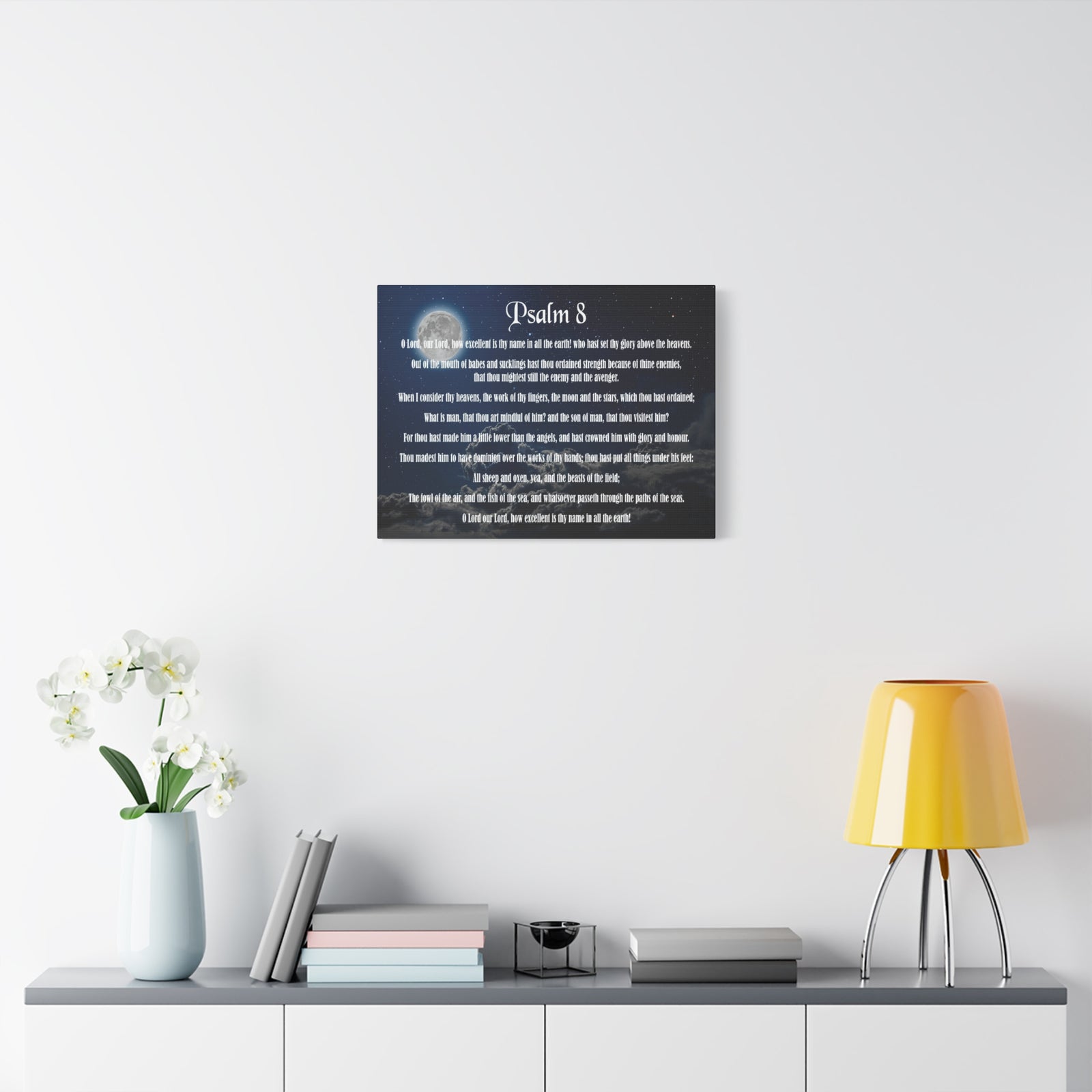 Scripture Walls Surrounded By Your Glory Psalm 8:1 Christian Wall Art Bible Verse Print Ready to Hang-Express Your Love Gifts