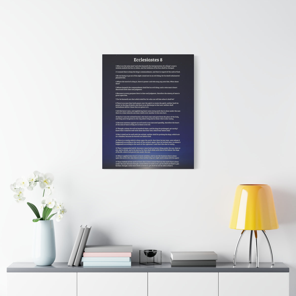 Scripture Walls Life Ecclesiastes 8 Bible Verse Canvas Christian Wall Art Ready to Hang-Express Your Love Gifts