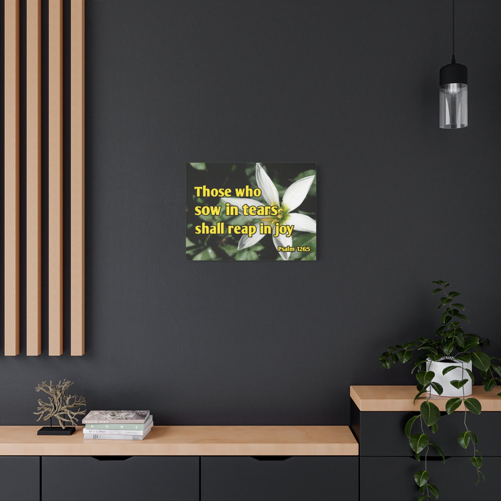 Scripture Walls Shall Reap In Joy Psalm 126:5 Bible Verse Canvas Christian Wall Art Ready to Hang-Express Your Love Gifts