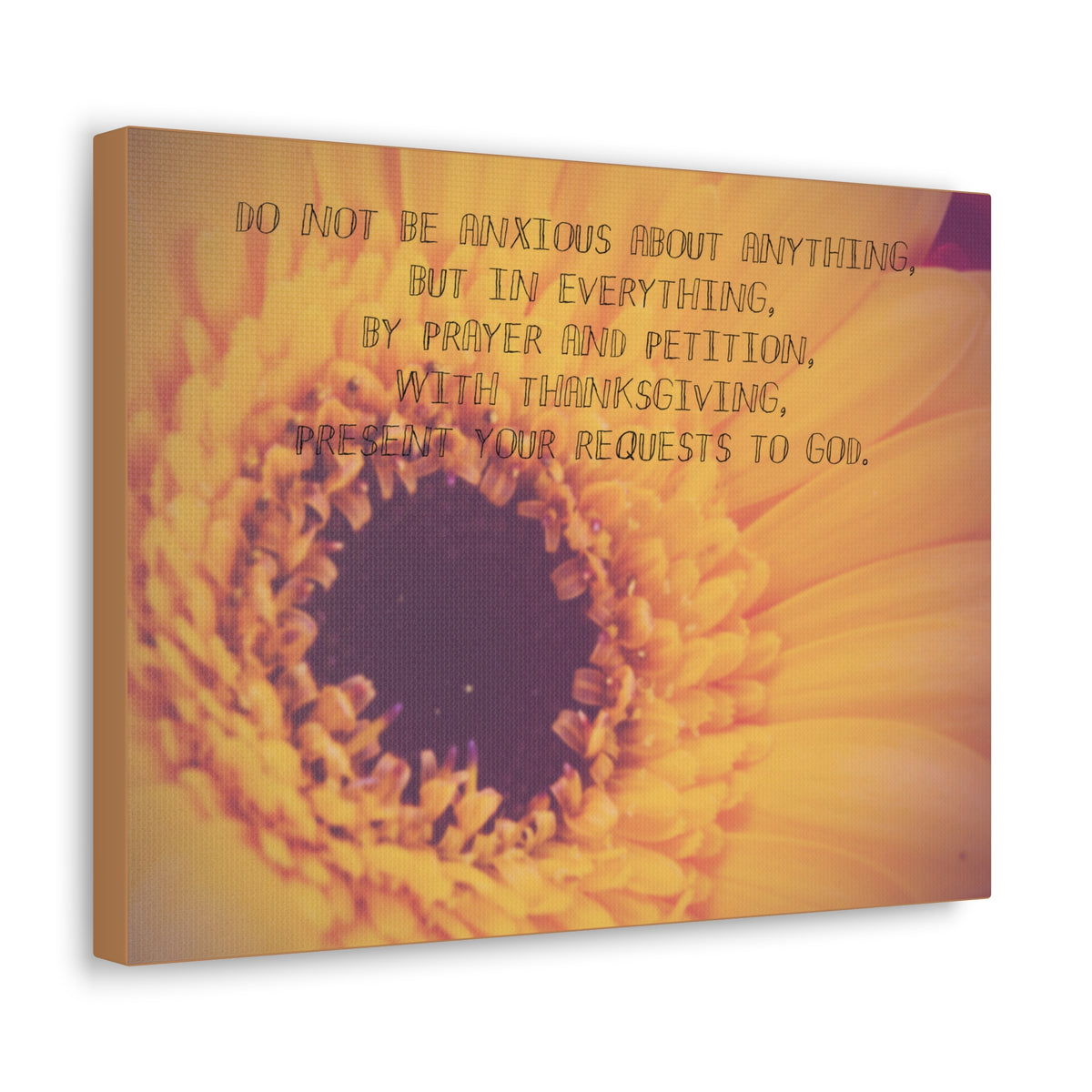 Scripture Canvas Requests To God Philippians 4:6 Christian Wall Art Bible Verse Print Ready to Hang-Express Your Love Gifts