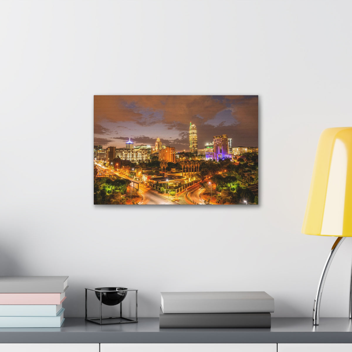 Johannesburg Night Skyline Canvas Artwork High-Quality Breathtaking Stunning Cityscape for Home Decor Ready to Hang-Express Your Love Gifts
