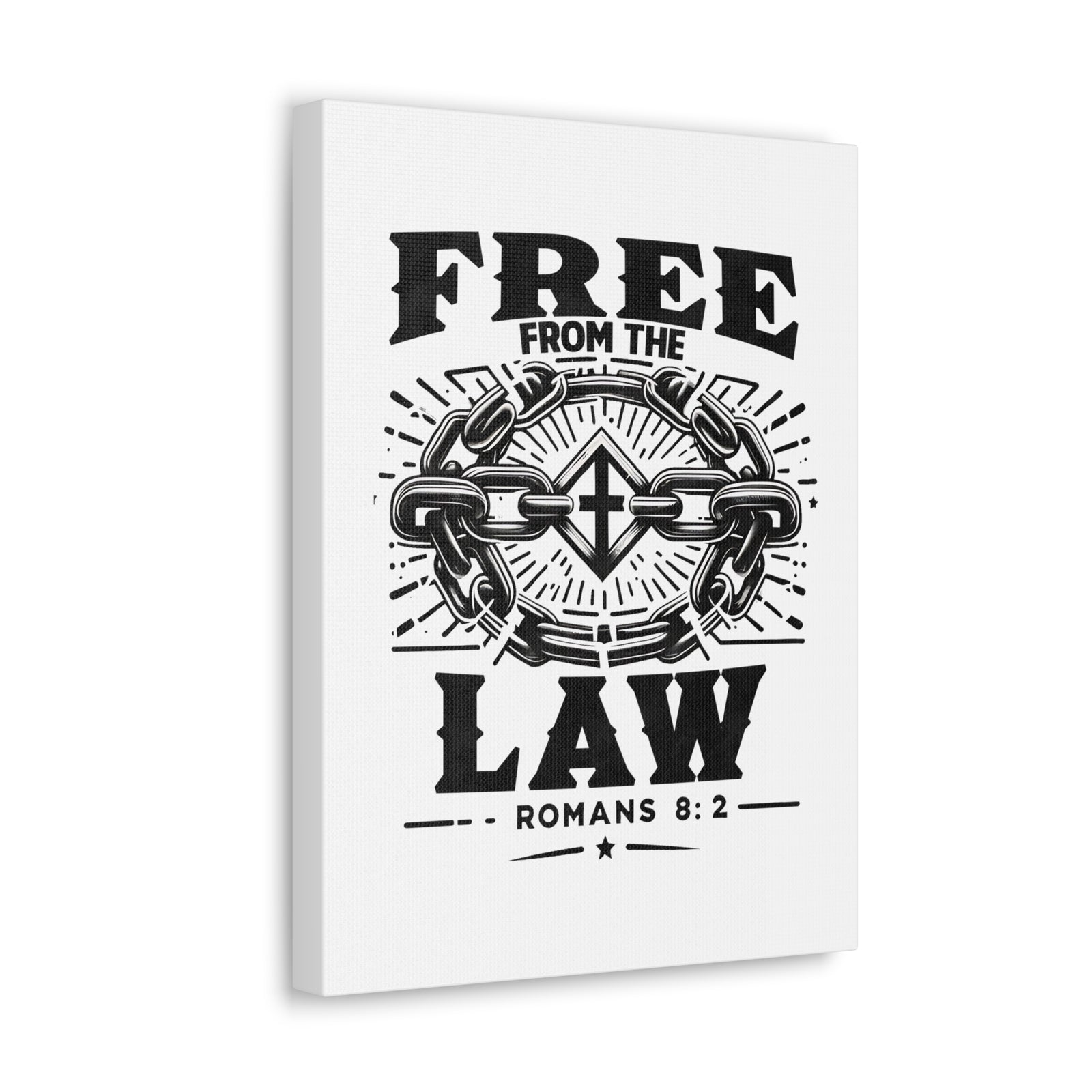 Scripture Walls Romans 8:2 Free From the Law Bible Verse Canvas Christian Wall Art Ready to Hang Unframed-Express Your Love Gifts