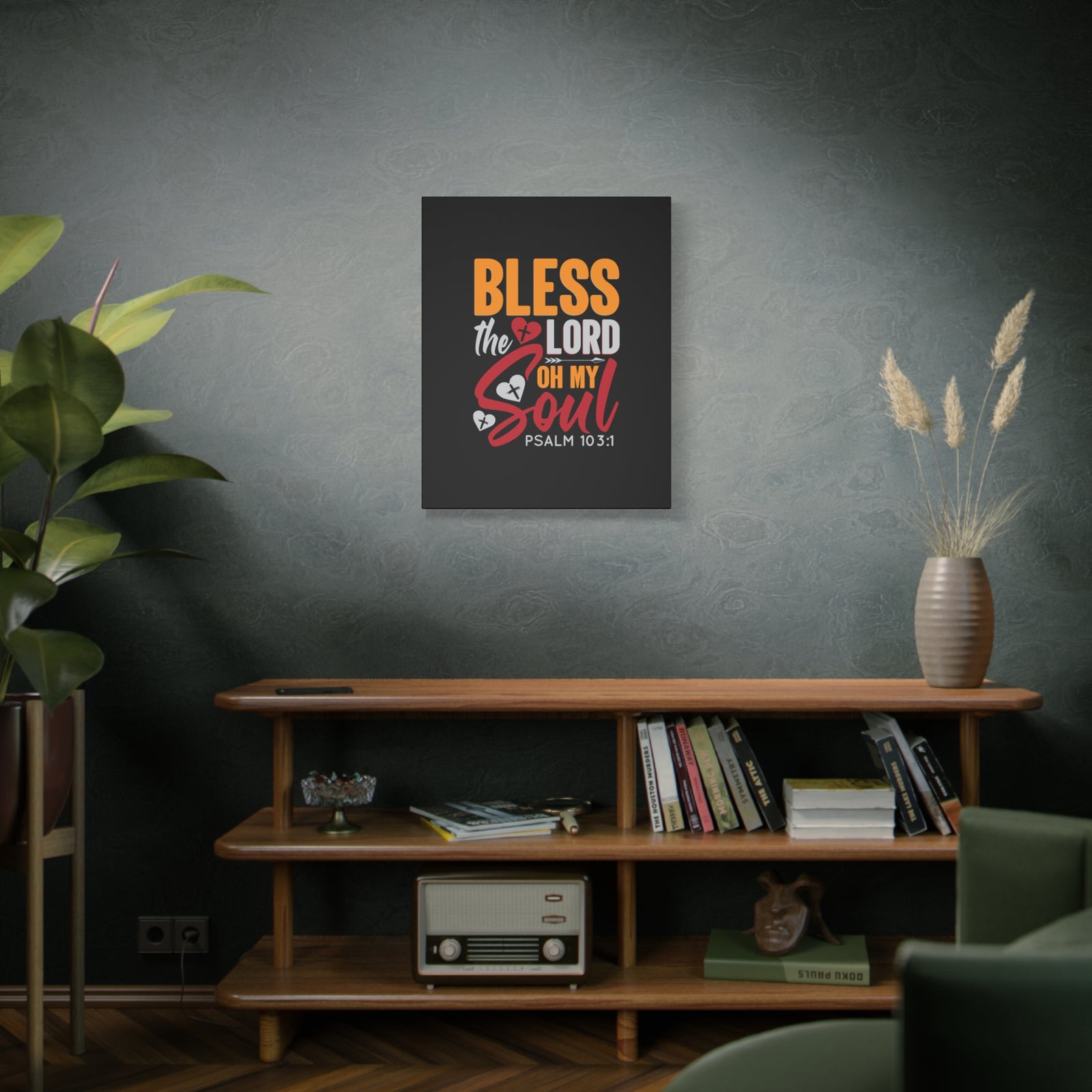 Scripture Walls Oh My Soul Psalm 103:1 Bible Verse Canvas Christian Wall Art Ready to Hang-Express Your Love Gifts