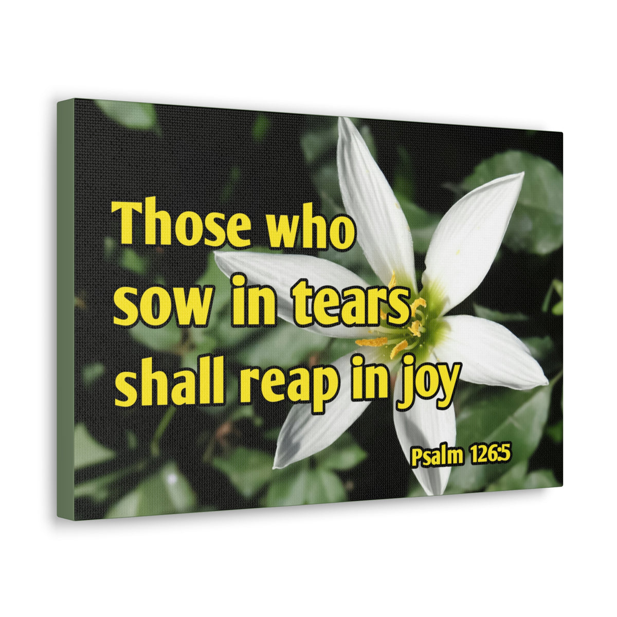 Scripture Walls Shall Reap In Joy Psalm 126:5 Bible Verse Canvas Christian Wall Art Ready to Hang-Express Your Love Gifts