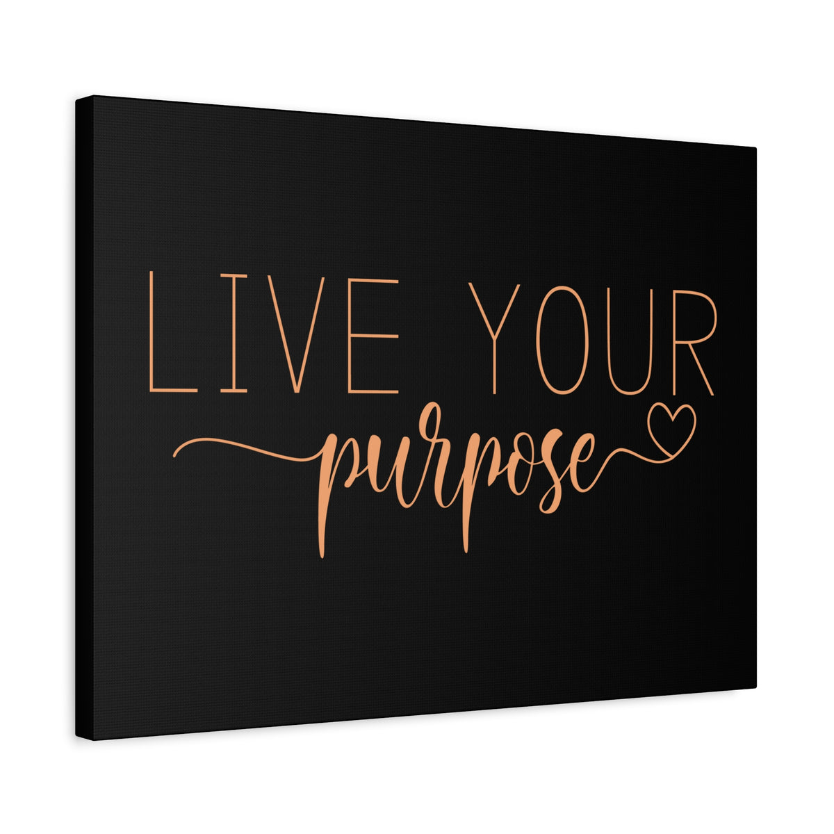 Scripture Canvas Live Your Purpose Psalm 57:2 Christian Wall Art Bible Verse Print Ready to Hang-Express Your Love Gifts