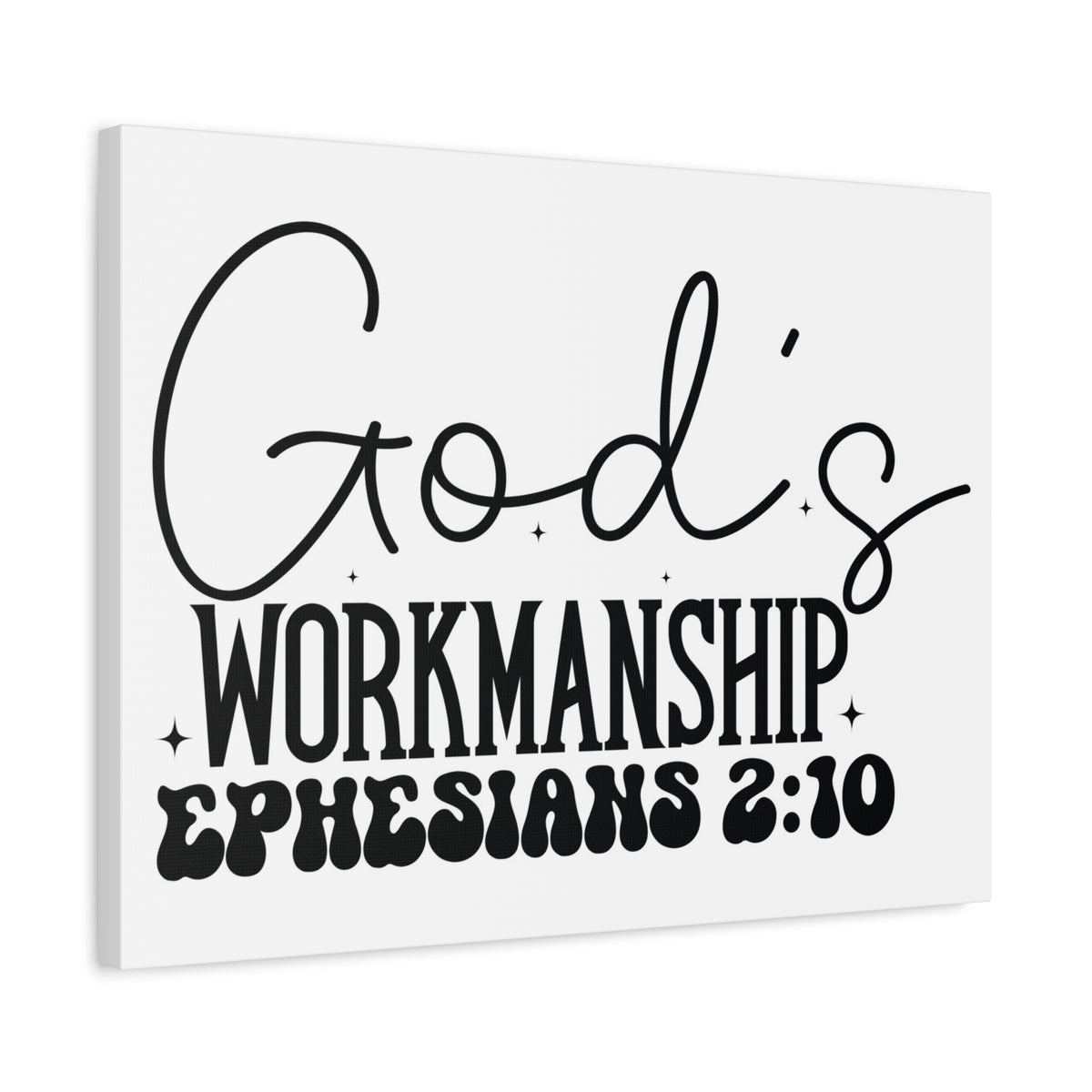 Scripture Walls Ephesians 2:10 I am God's Workmanship Bible Verse Canvas Christian Wall Art Ready to Hang Unframed-Express Your Love Gifts
