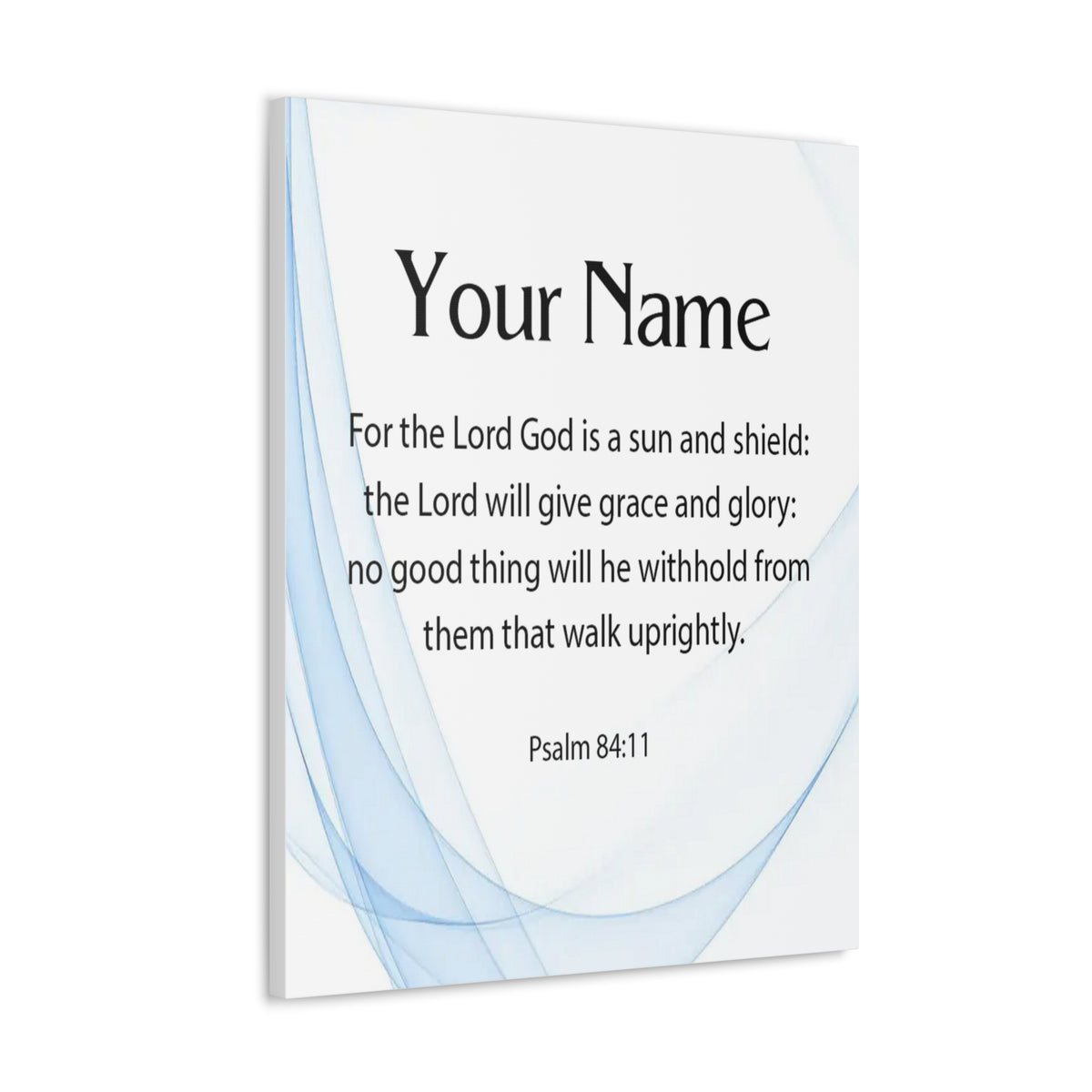 Scripture Walls Personalized Psalm 84:11 Bible Chapter Canvas Christian Wall Art Ready to Hang-Express Your Love Gifts