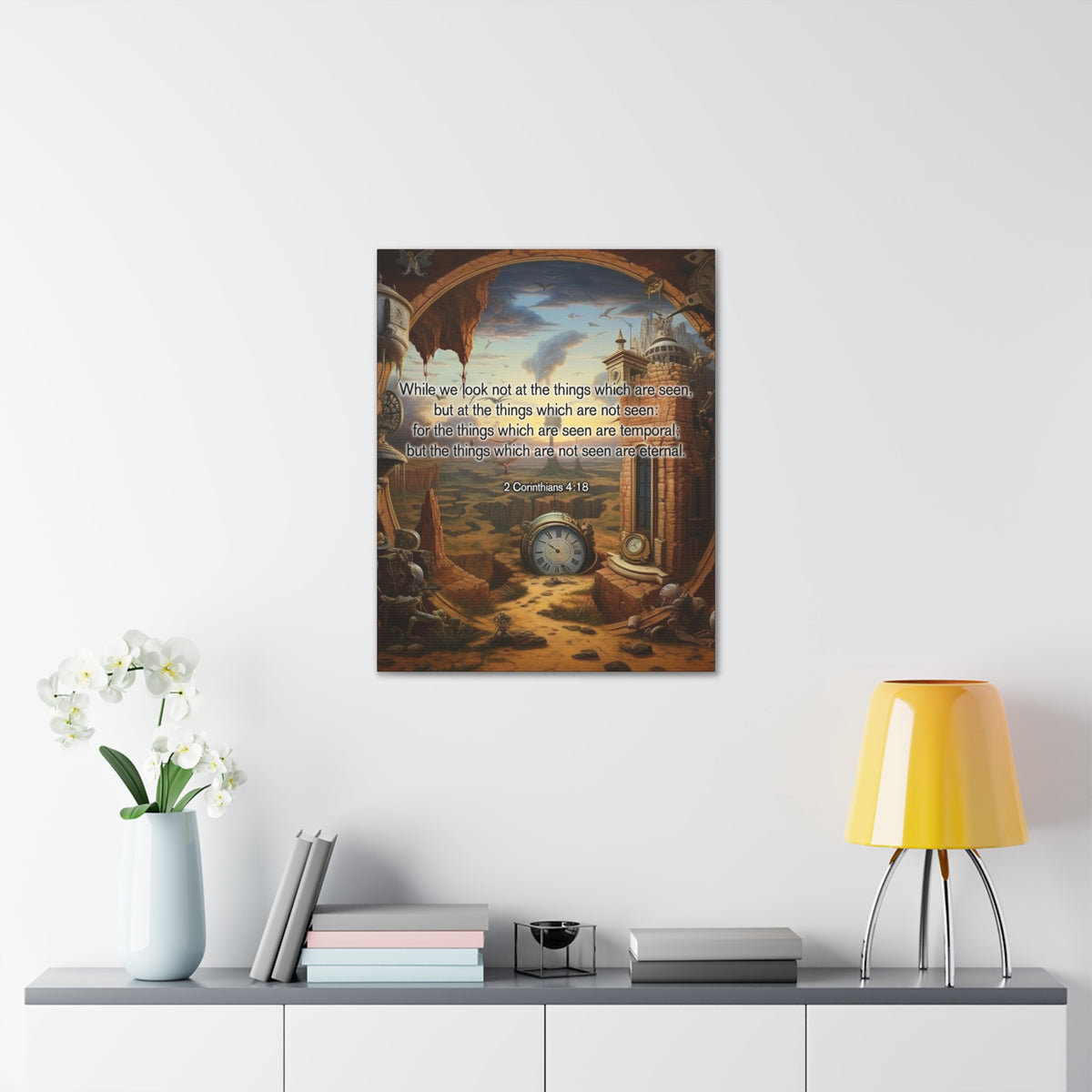 Scripture Walls Temporal 2 Corinthians 4:18 Christian Wall Art Print Ready to Hang Unframed-Express Your Love Gifts