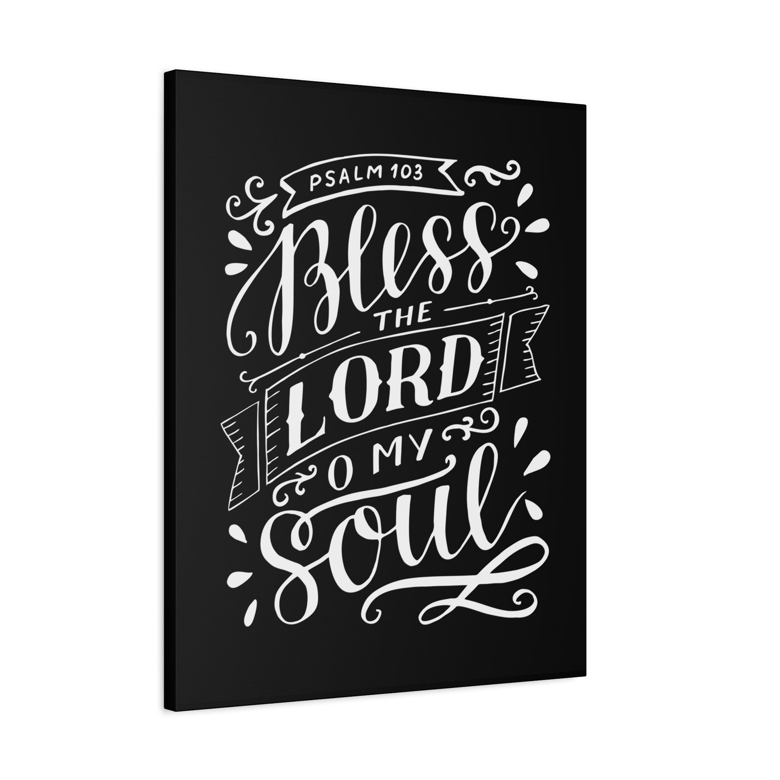 Scripture Canvas Bless The Lord Psalm 103 Christian Wall Art Bible Verse Print Ready To Hang-Express Your Love Gifts