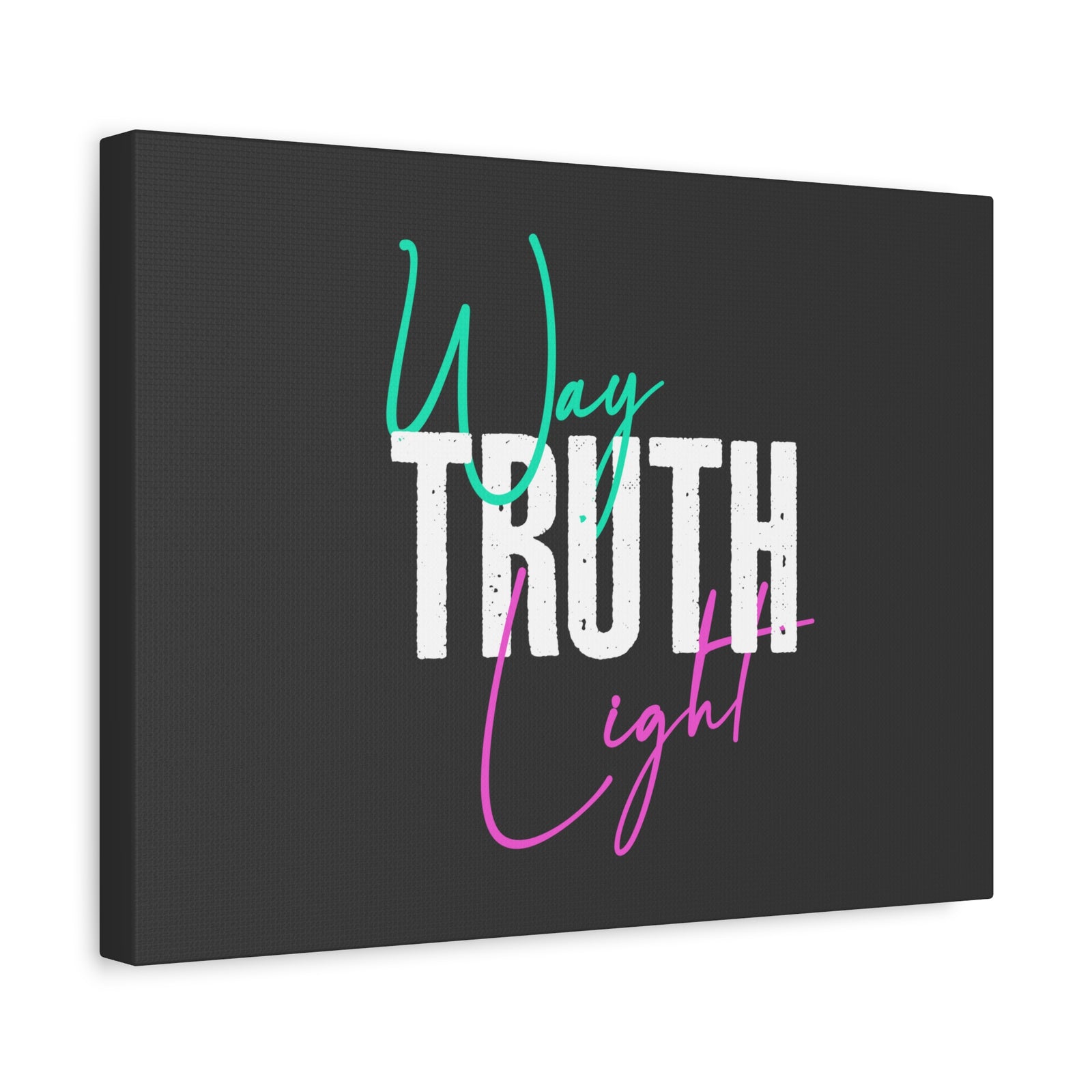 Scripture Walls Way, Truth, Light Psalm 119:105 Dark Gray Bible Canvas Christian Wall Art Ready to Hang-Express Your Love Gifts