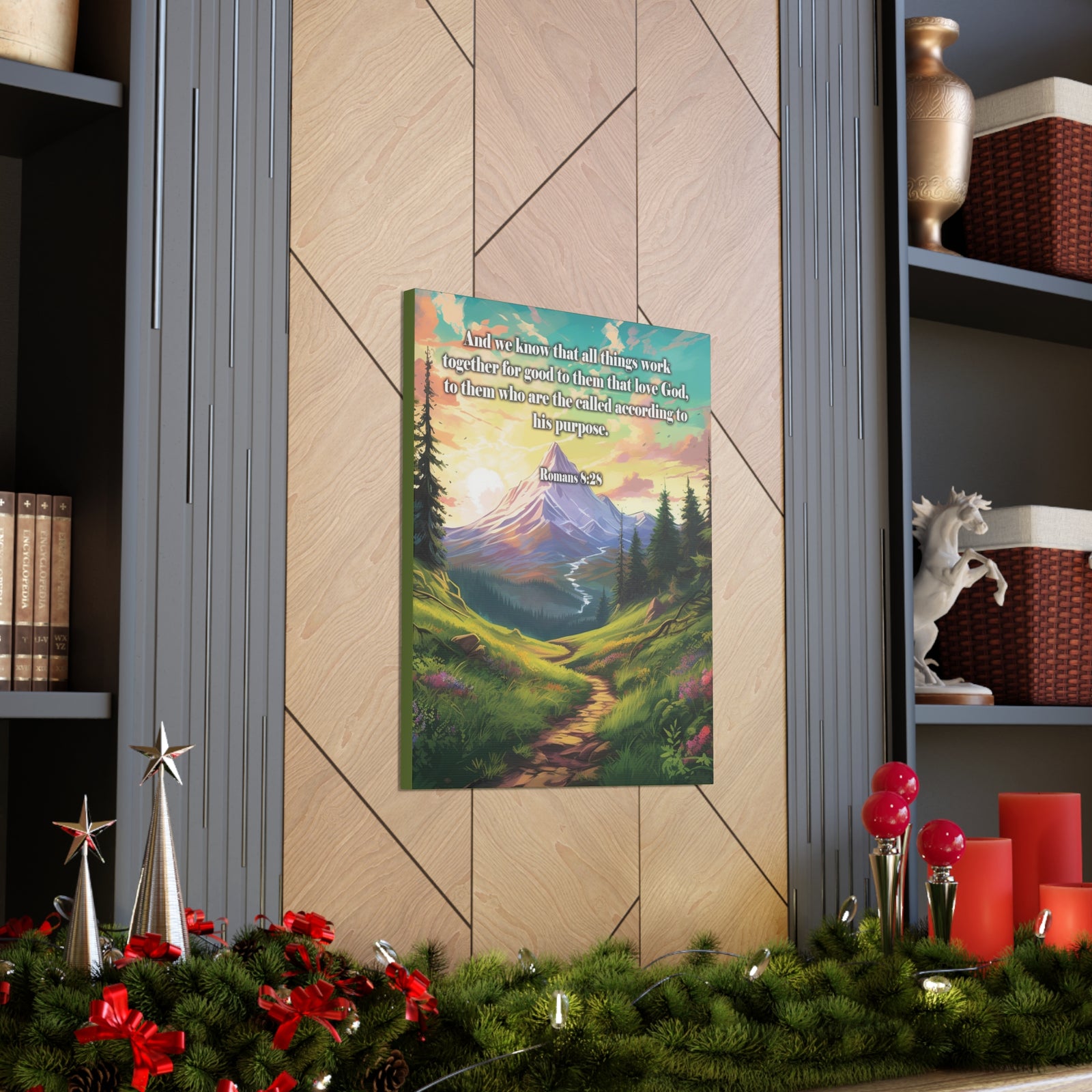Scripture Walls All Things Work Together Romans 8:28 Christian Wall Art Print Ready to Hang Unframed-Express Your Love Gifts