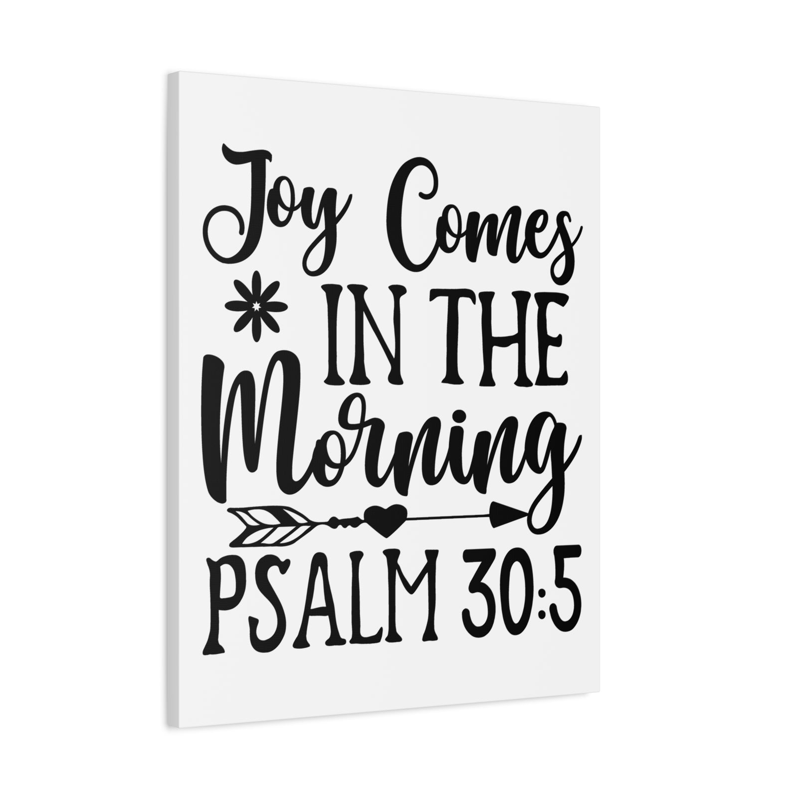 Scripture Walls In The Morning Psalm 30:5 Bible Verse Canvas Christian Wall Art Ready to Hang-Express Your Love Gifts