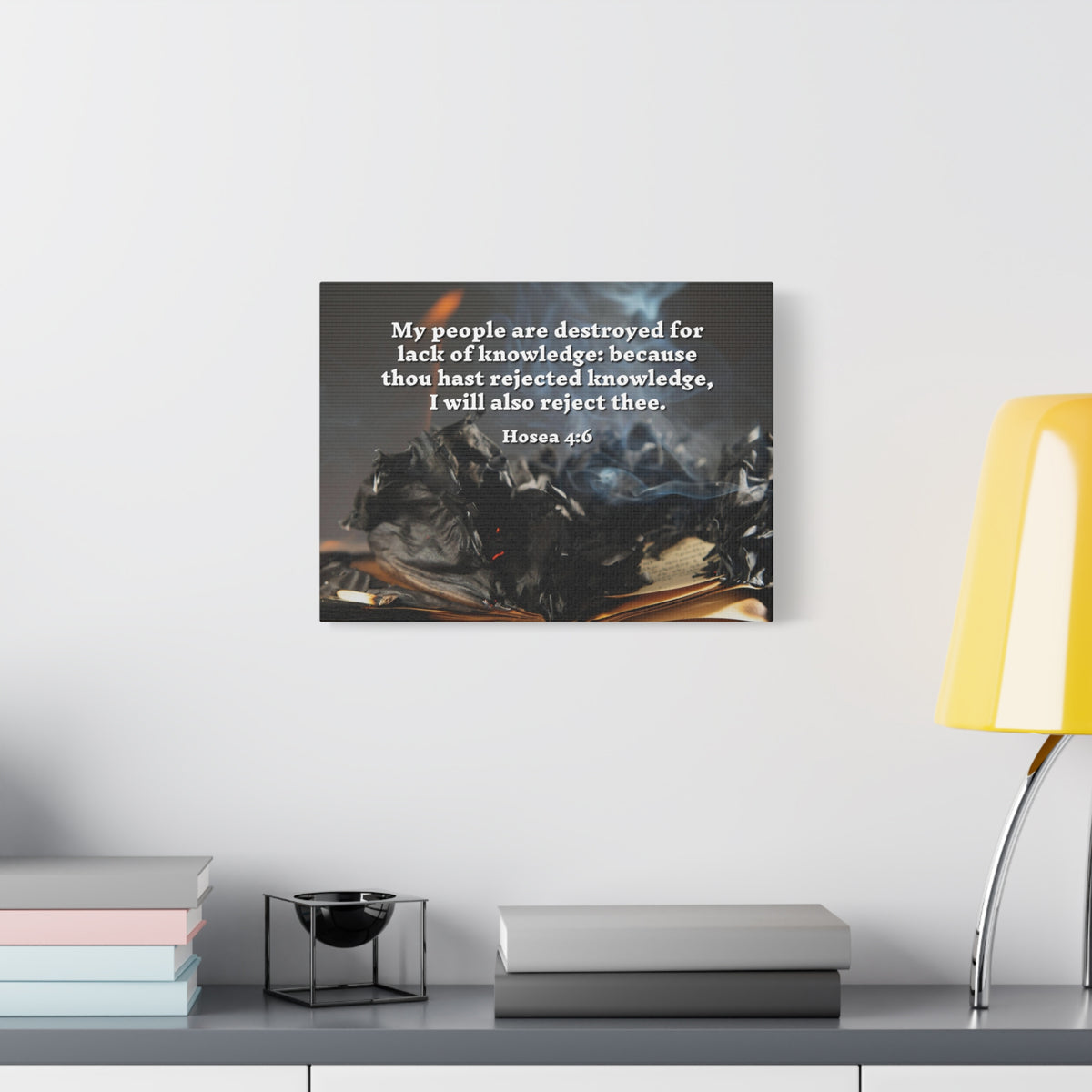 Scripture Walls My People Hosea 4:6 Bible Verse Canvas Christian Wall Art Ready to Hang-Express Your Love Gifts