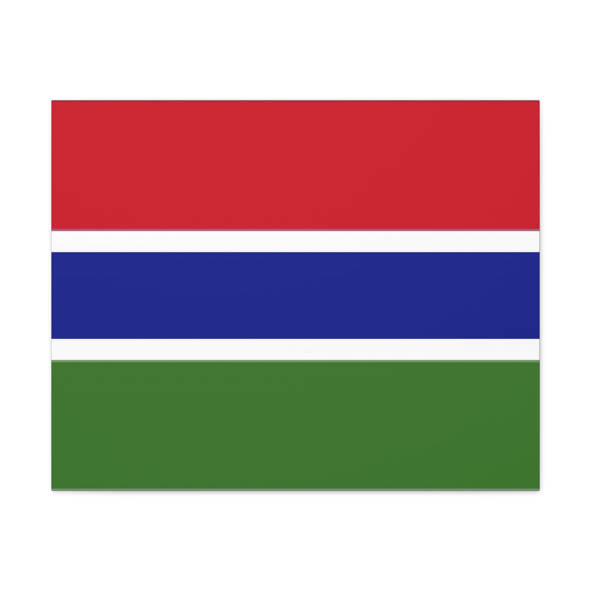 Gambia Country Flag Canvas Vibrant Wall Art Unframed Home Decor-Express Your Love Gifts