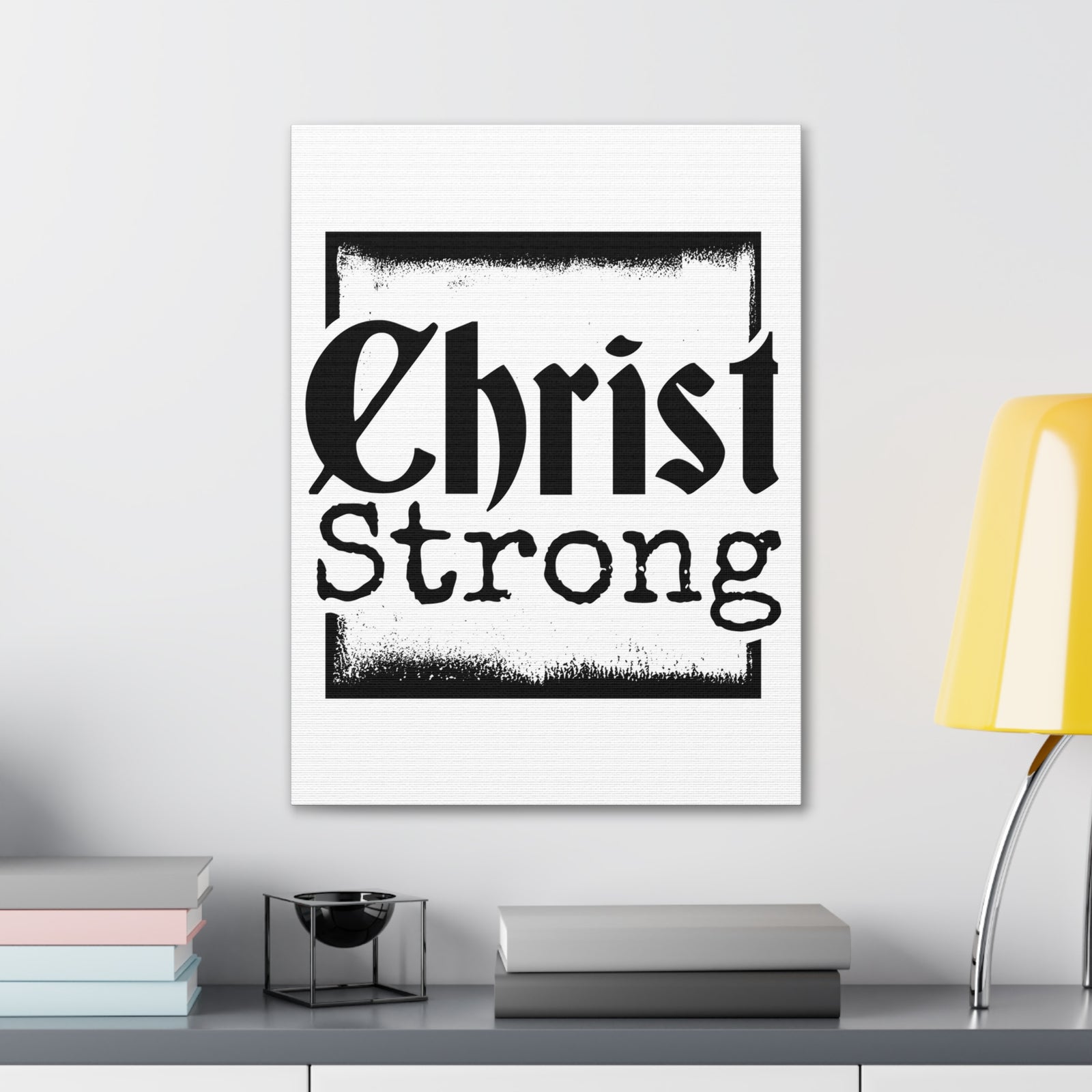 Scripture Walls Christ Strong Bible Verse Canvas Christian Wall Art Ready to Hang Unframed-Express Your Love Gifts