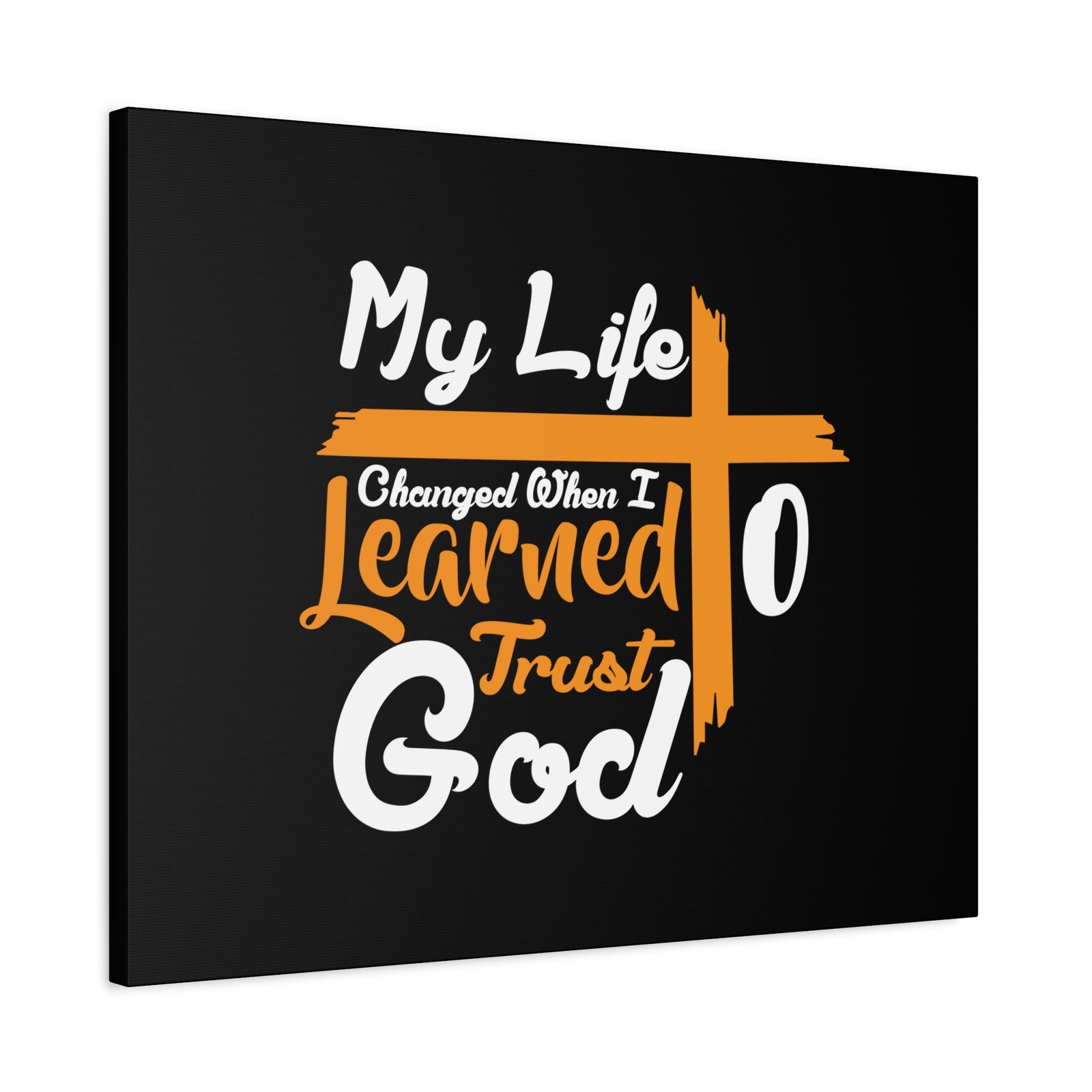 Scripture Canvas My Life Changed PSALM 37:3 Christian Wall Art Bible Verse Print Ready to Hang-Express Your Love Gifts
