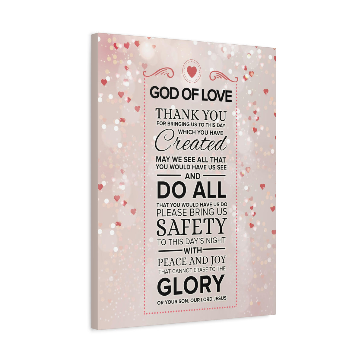 Scripture Walls God of Love Psalm 100:4 Prayer Wall Decor Bible Print Ready to Hang Wall Art-Express Your Love Gifts