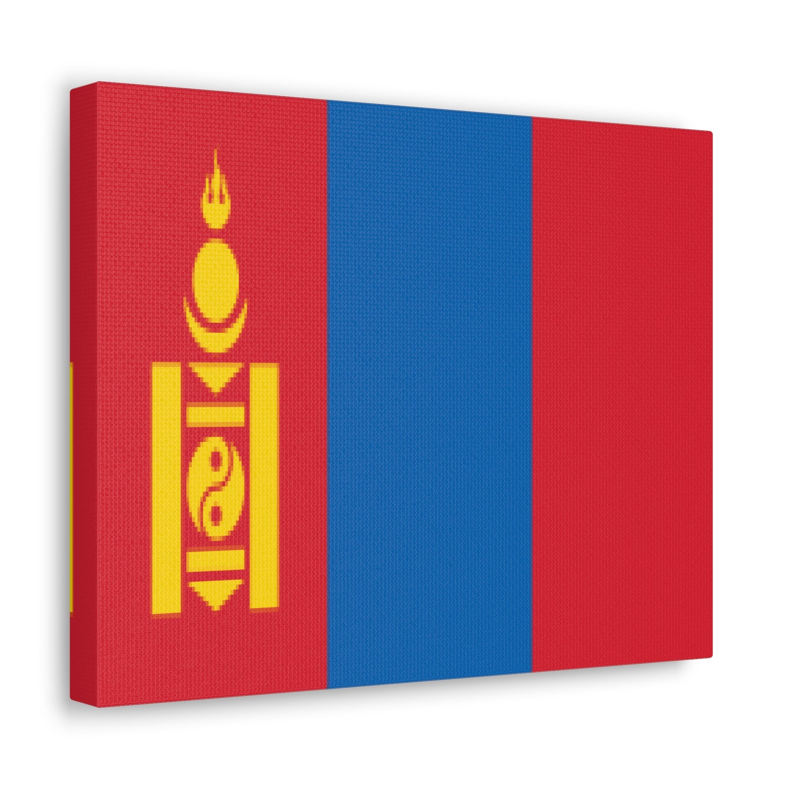 Mongolia Country Flag Canvas Vibrant Wall Art Unframed Home Decor-Express Your Love Gifts