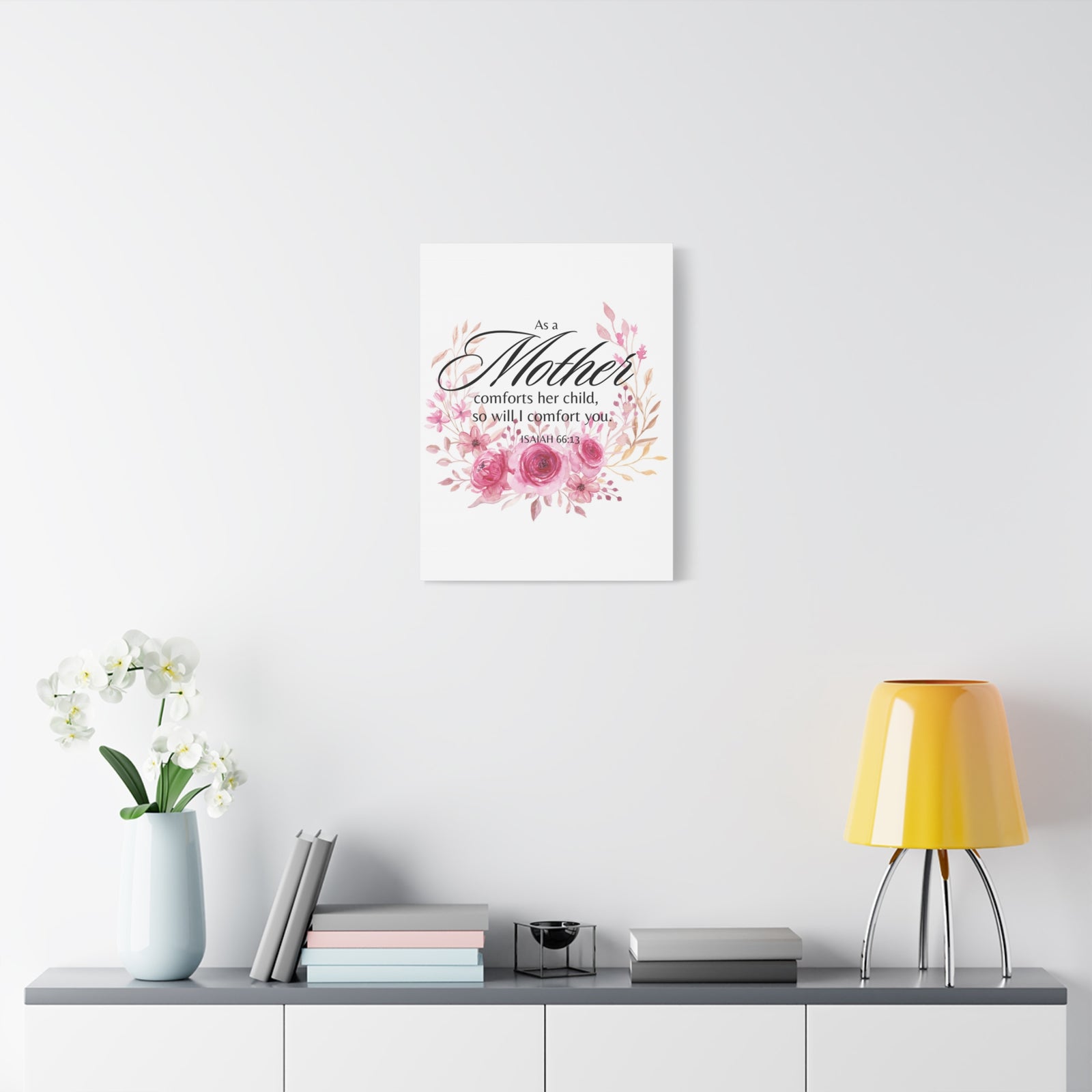 Scripture Walls Isaiah 66:13 I Will Comfort You Bible Verse Canvas Christian Wall Art Ready to Hang Unframed-Express Your Love Gifts