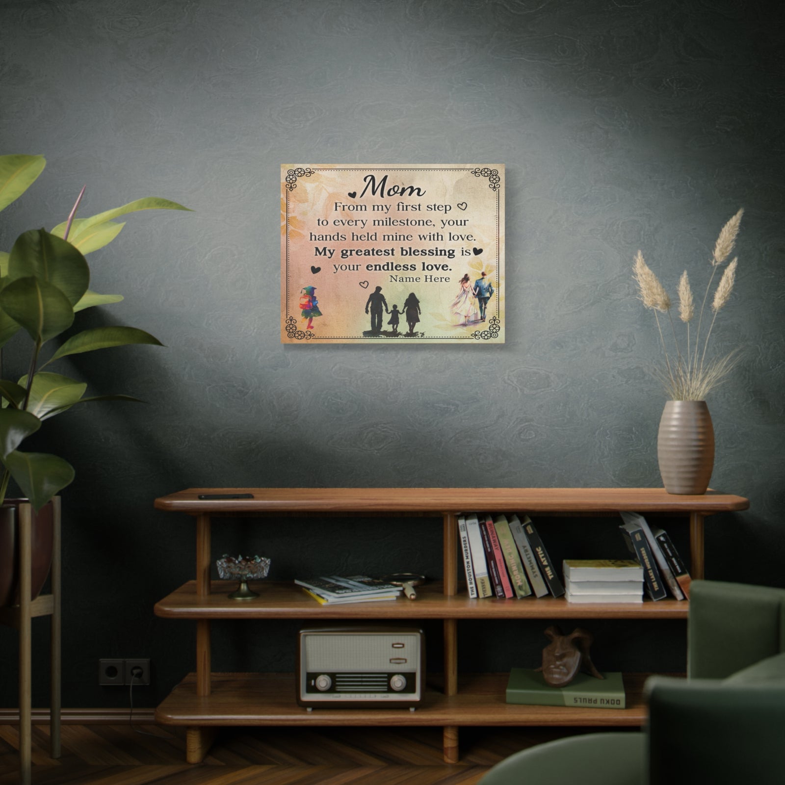 Personalized To Mom My Greatest Blessing is You Elegant Home Décor-Express Your Love Gifts