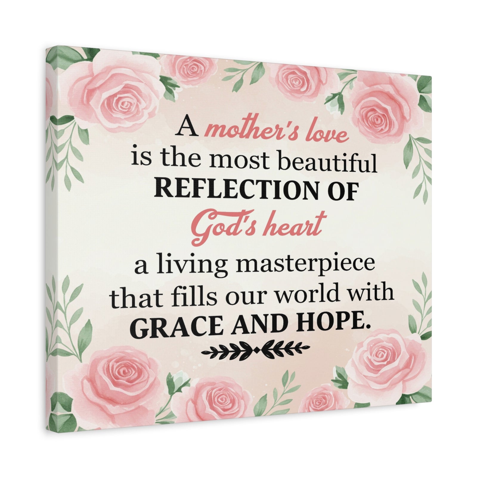 Inspirational Canvas Grace and Hope Wall Decor for Home Office Gym Inspiring Success Quote Print Ready to Hang Unframed-Express Your Love Gifts