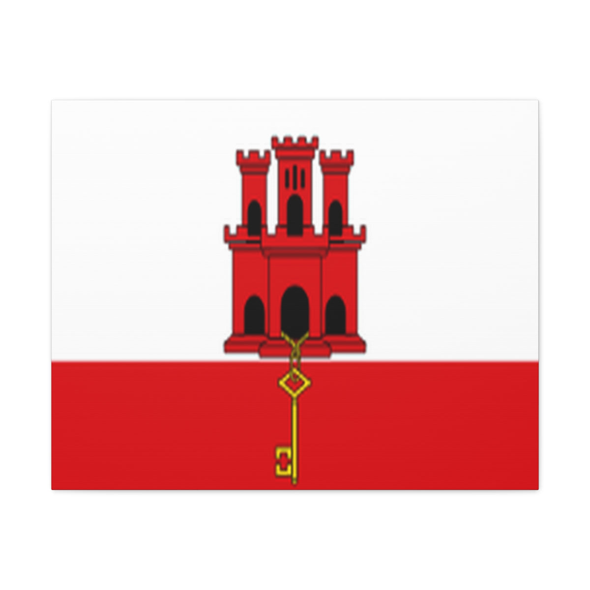Gibraltar Country Flag Canvas Vibrant Wall Art Unframed Home Decor-Express Your Love Gifts