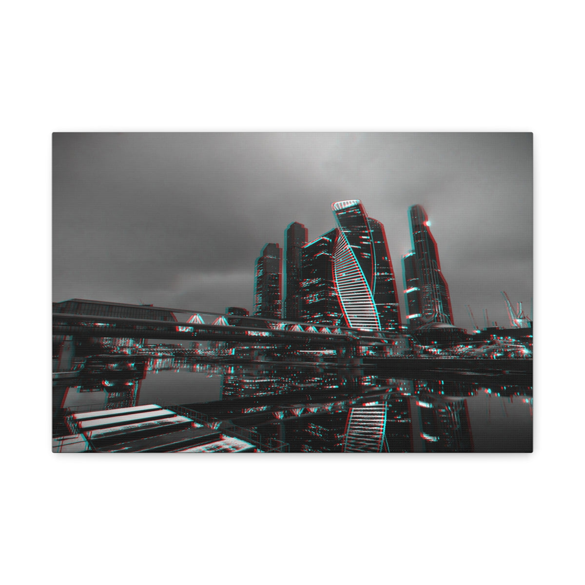 Moscow Black And White Skyline Canvas Artwork High-Quality Breathtaking Stunning Cityscape for Home Decor Ready to Hang-Express Your Love Gifts