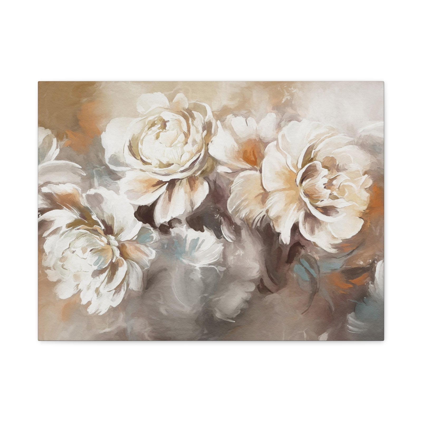 Oil Painting With Flower Rose & Peonies Flower Canvas Wall Art for Home Decor Ready-to-Hang-Express Your Love Gifts