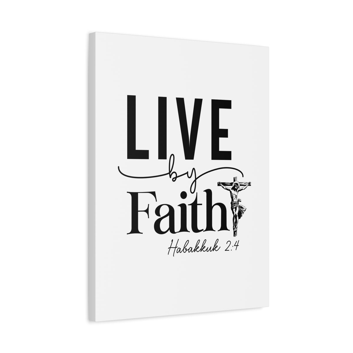 Scripture Walls Scripture Walls Live By Faith Bible Verse Canvas Christian Wall Art Ready to Hang Unframed-Express Your Love Gifts