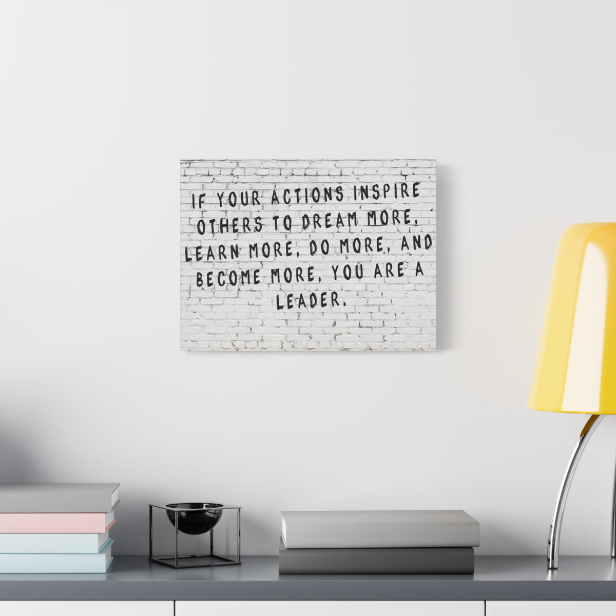 Inspirational Wall Art Actions Inspire Others Motivation Wall Decor for Home Office Gym Inspiring Success Quote Print Ready to Hang-Express Your Love Gifts