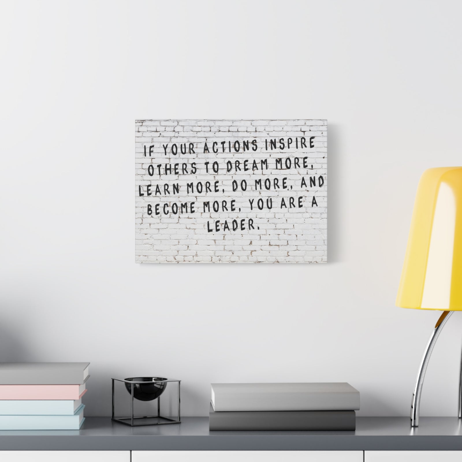 Inspirational Wall Art Actions Inspire Others Motivation Wall Decor for Home Office Gym Inspiring Success Quote Print Ready to Hang-Express Your Love Gifts