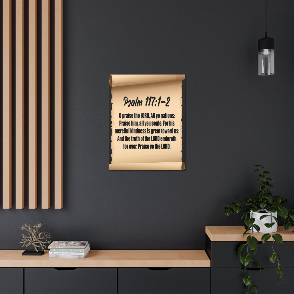 Scripture Walls O praise the Lord Psalm 117:2 Christian Wall Art Bible Verse Print Ready to Hang-Express Your Love Gifts