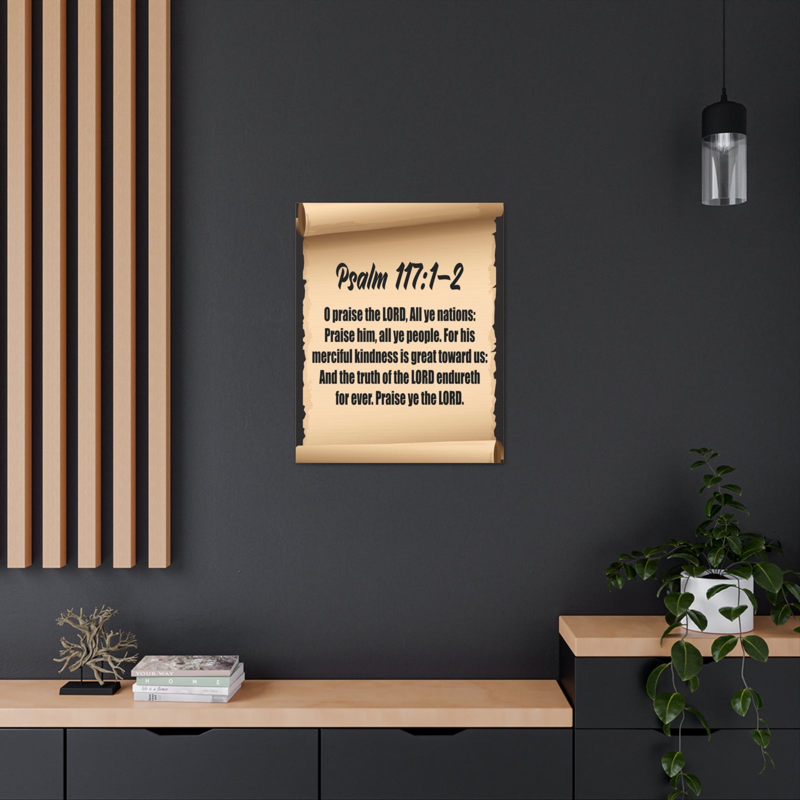 Scripture Walls O praise the Lord Psalm 117:2 Christian Wall Art Bible Verse Print Ready to Hang-Express Your Love Gifts