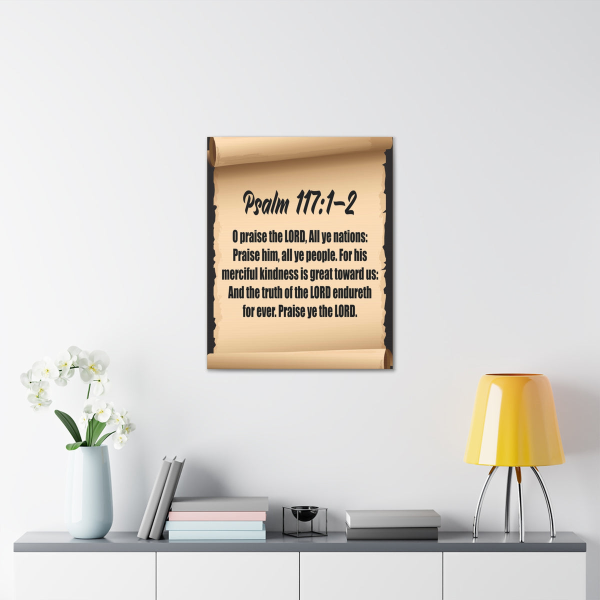 Scripture Walls O praise the Lord Psalm 117:2 Christian Wall Art Bible Verse Print Ready to Hang-Express Your Love Gifts