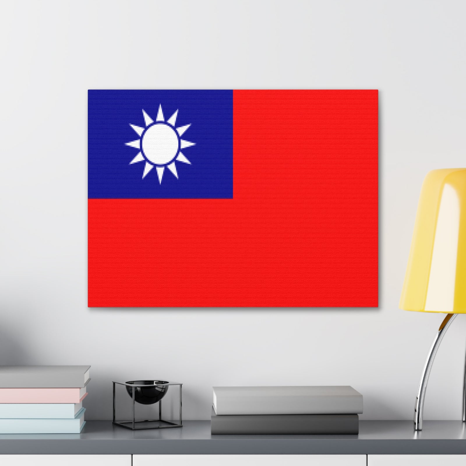 Taiwan Country Flag Canvas Vibrant Wall Art Unframed Home Decor-Express Your Love Gifts